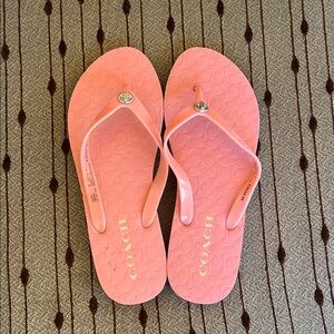 Coach Pink Flip Flops for Women